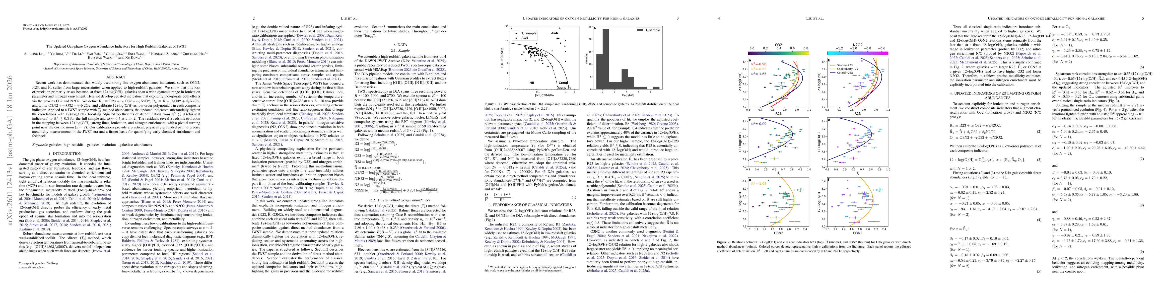 Thumbnail for Updated indicators of oxygen metallicity for high-$z$ galaxies