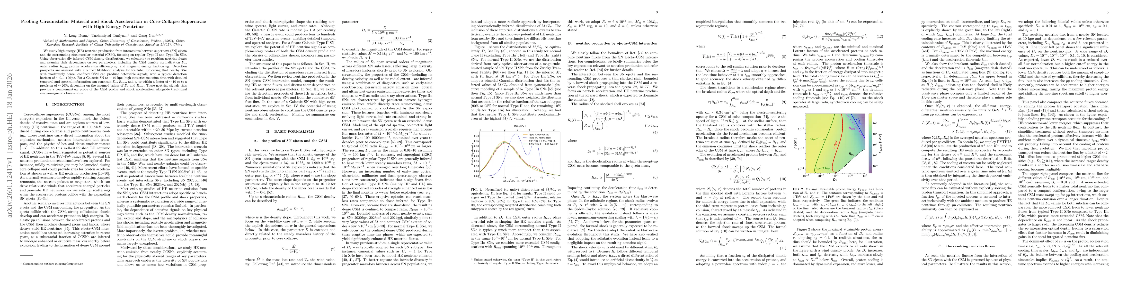 Thumbnail for Probing Circumstellar Material and Shock Acceleration in Core-Collapse Supernovae with High-Energy Neutrinos