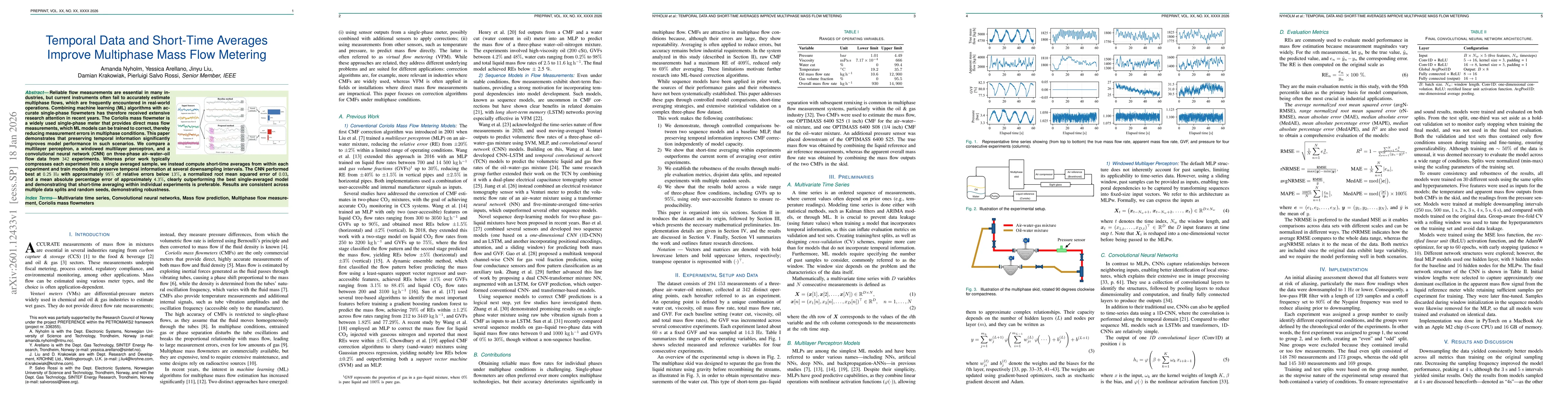 Thumbnail for Temporal Data and Short-Time Averages Improve Multiphase Mass Flow Metering