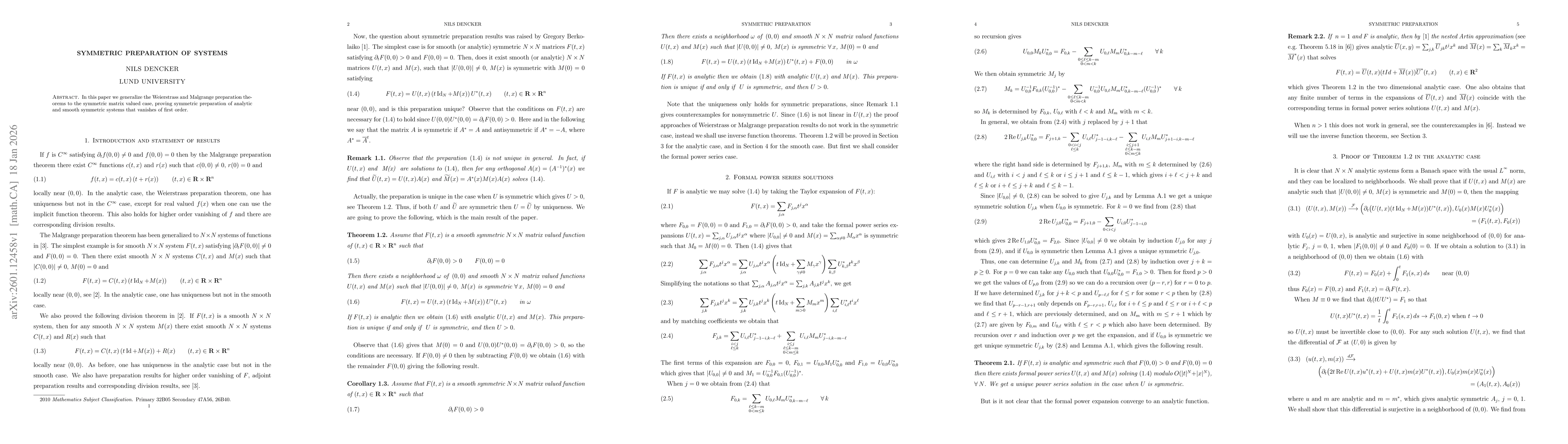 Thumbnail for Symmetric preparation of systems