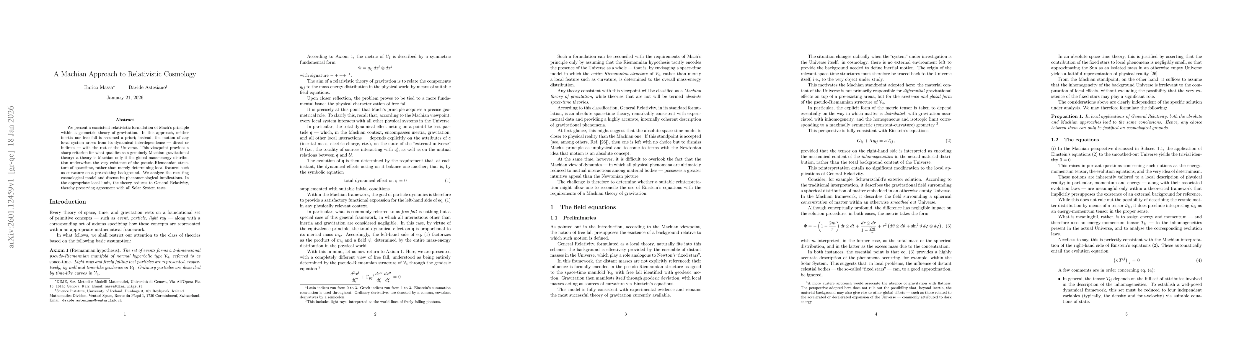 Thumbnail for A Machian Approach to Relativistic Cosmology