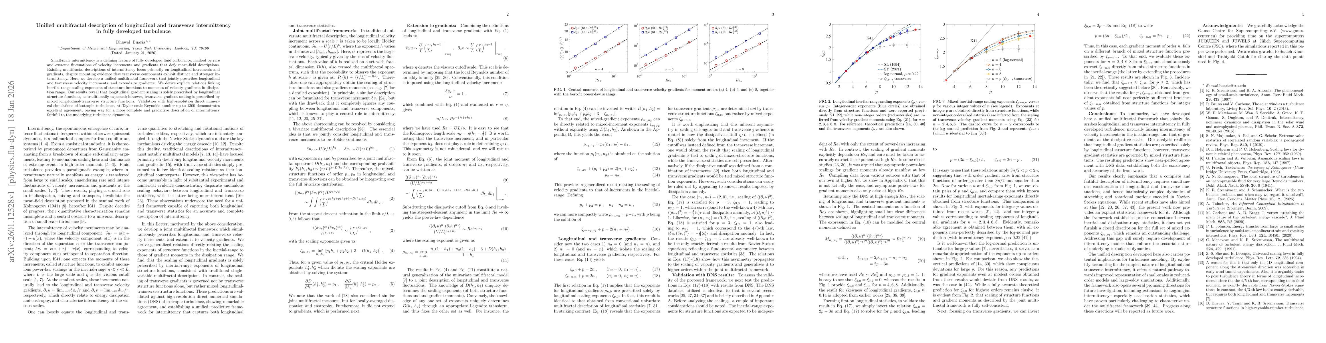 Thumbnail for Unified multifractal description of longitudinal and transverse intermittency in fully developed turbulence