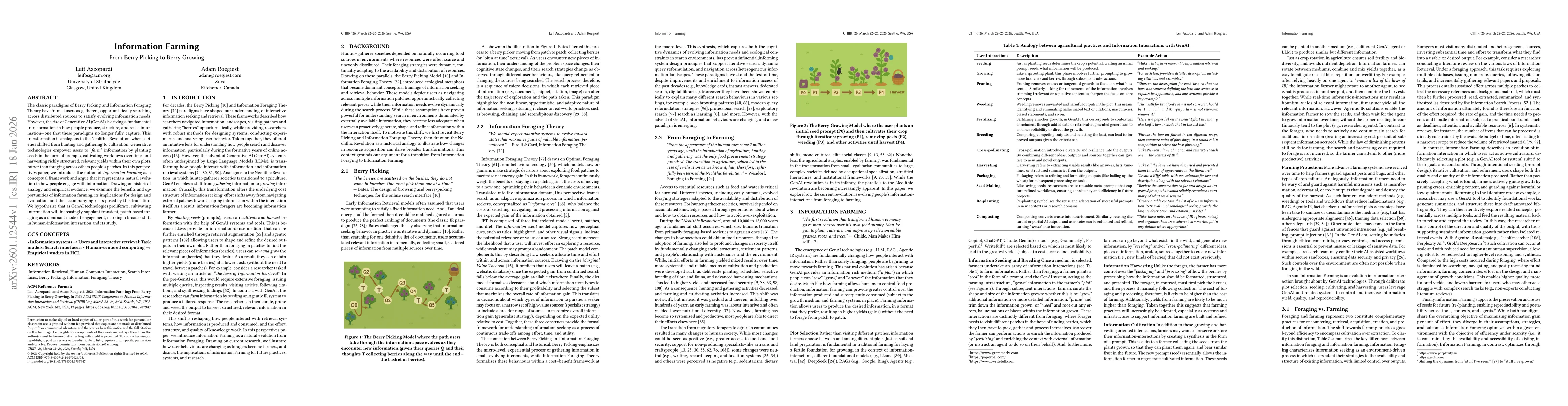 Thumbnail for Information Farming: From Berry Picking to Berry Growing