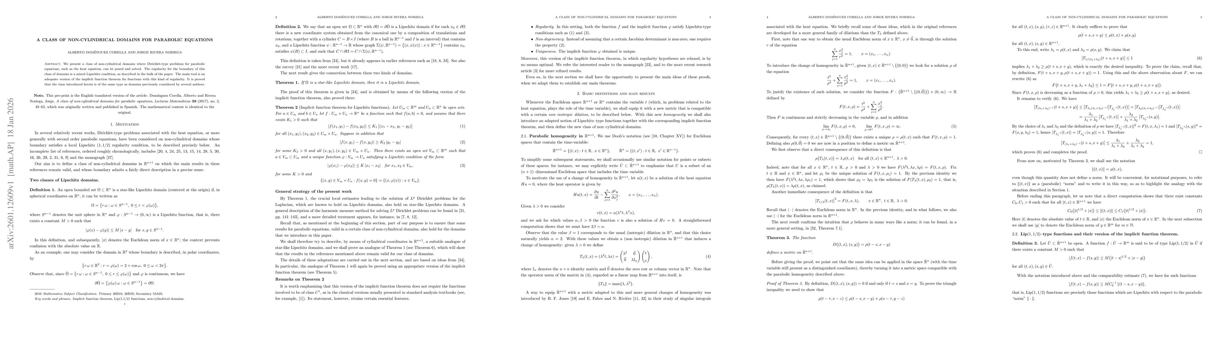 Thumbnail for A class of non-cylindrical domains for parabolic equations