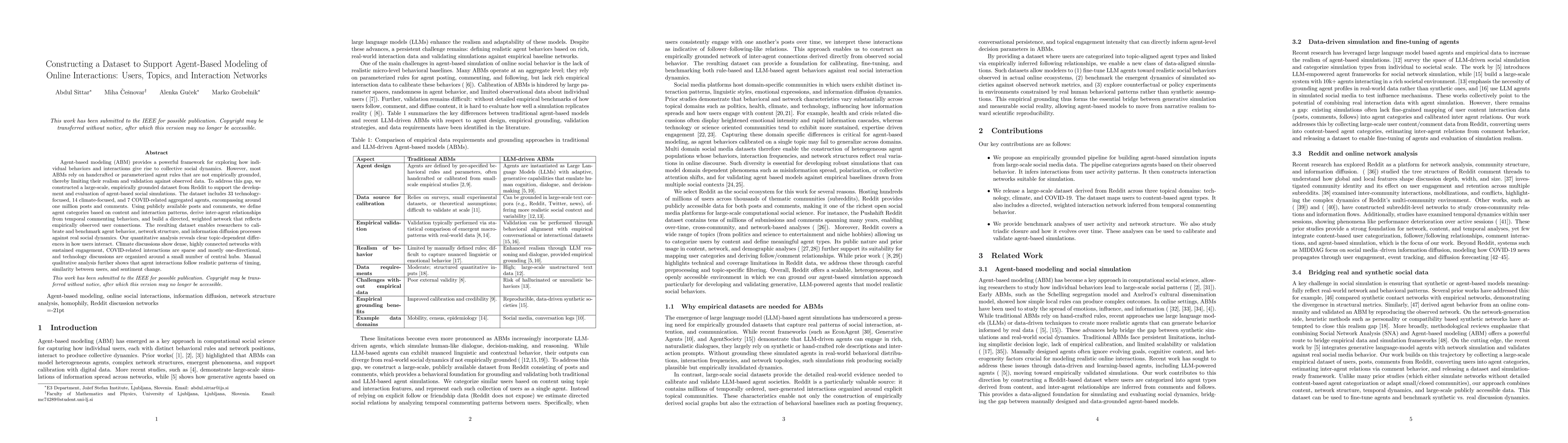 Thumbnail for Constructing a Dataset to Support Agent-Based Modeling of Online Interactions: Users, Topics, and Interaction Networks