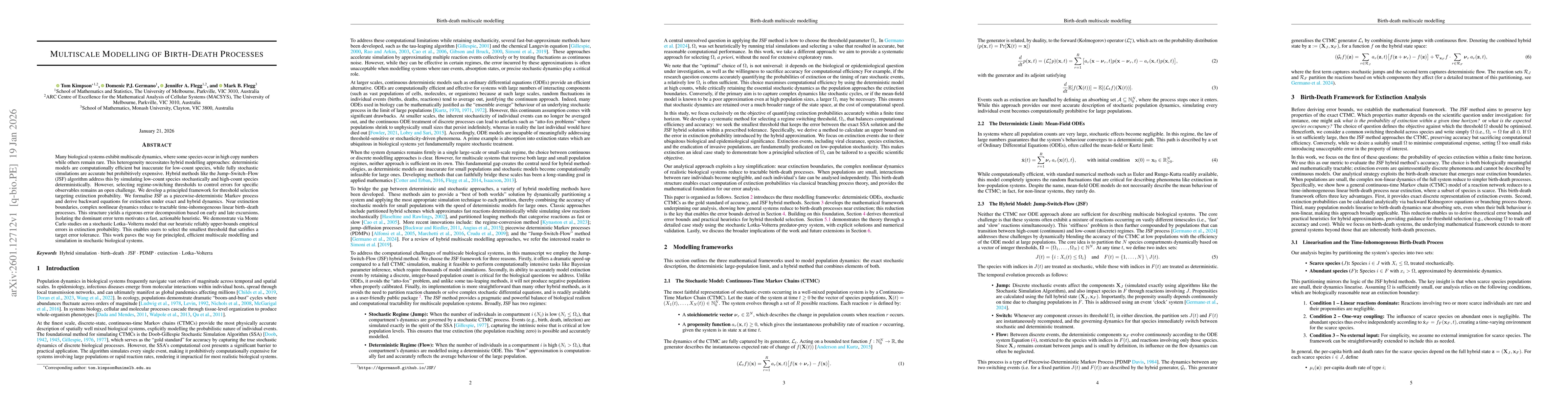 Thumbnail for Multiscale Modelling of Birth-Death Processes