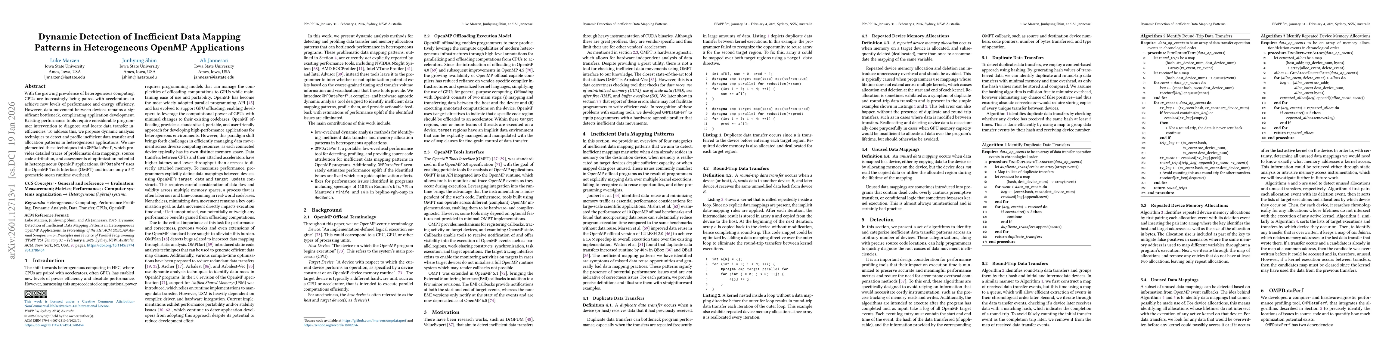 Thumbnail for Dynamic Detection of Inefficient Data Mapping Patterns in Heterogeneous OpenMP Applications