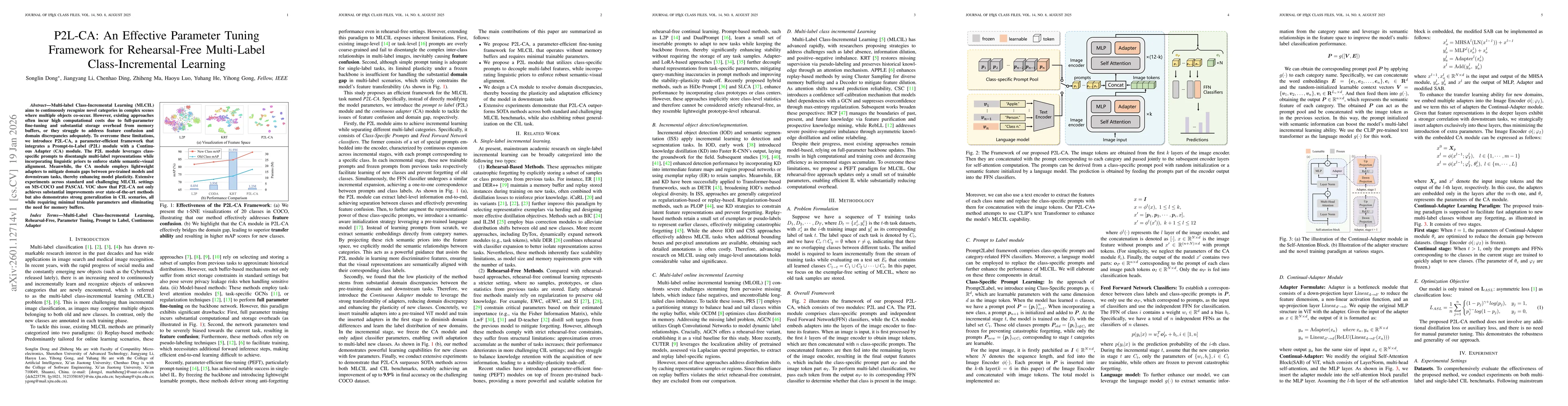 Thumbnail for P2L-CA: An Effective Parameter Tuning Framework for Rehearsal-Free Multi-Label Class-Incremental Learning