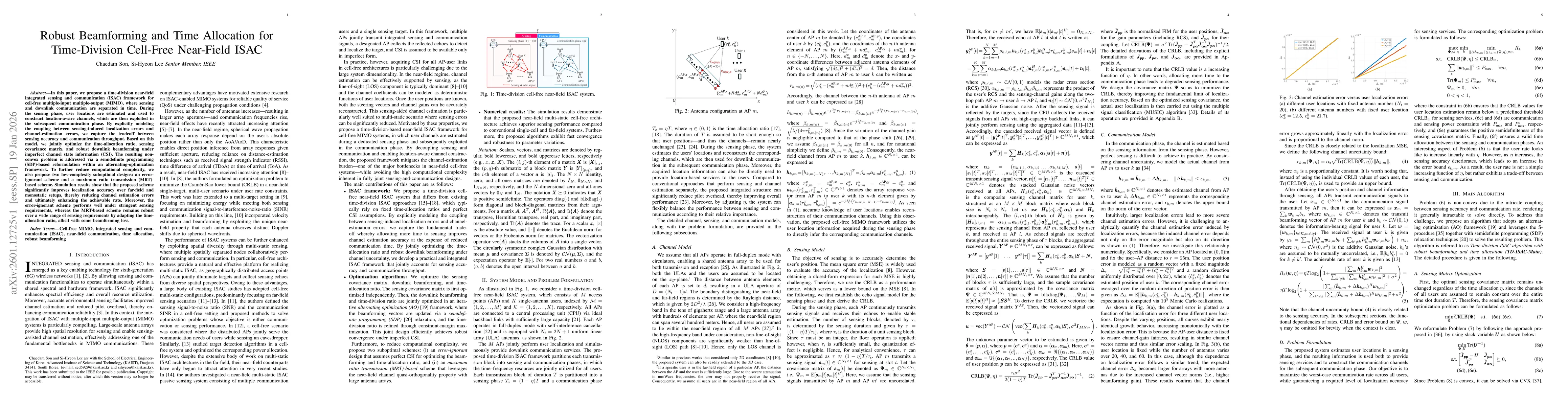 Thumbnail for Robust Beamforming and Time Allocation for Time-Division Cell-Free Near-Field ISAC