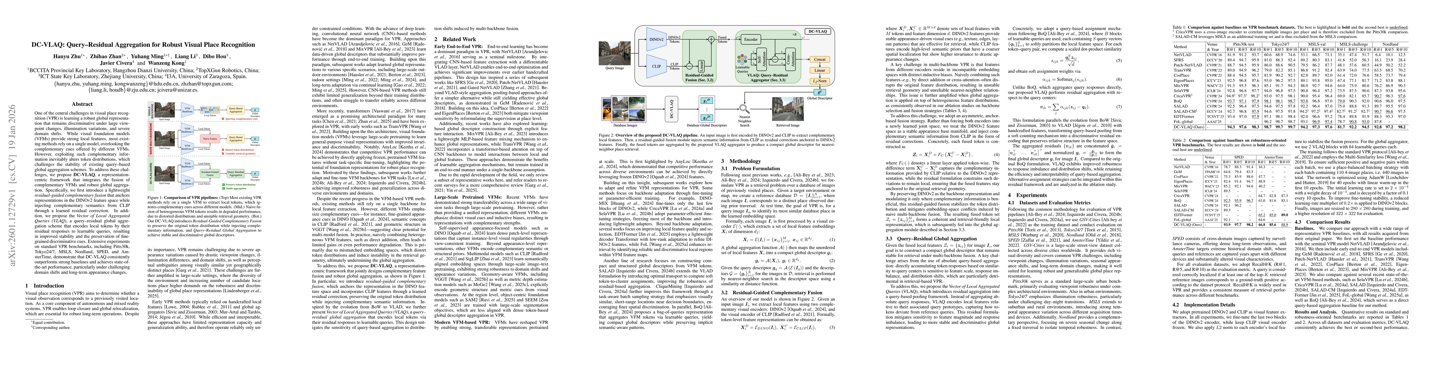 Thumbnail for DC-VLAQ: Query-Residual Aggregation for Robust Visual Place Recognition