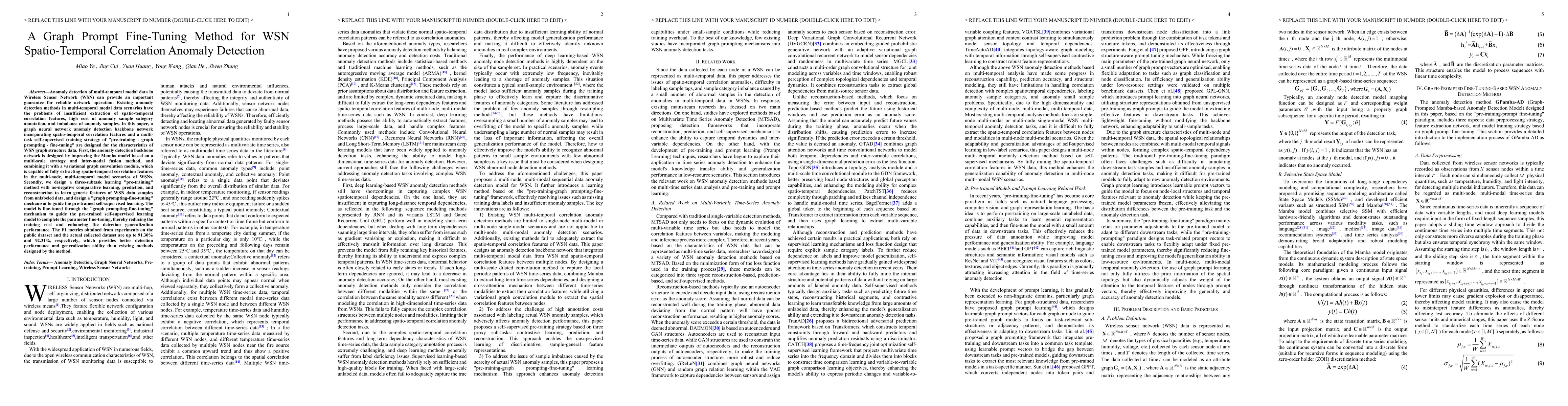 Thumbnail for A Graph Prompt Fine-Tuning Method for WSN Spatio-Temporal Correlation Anomaly Detection