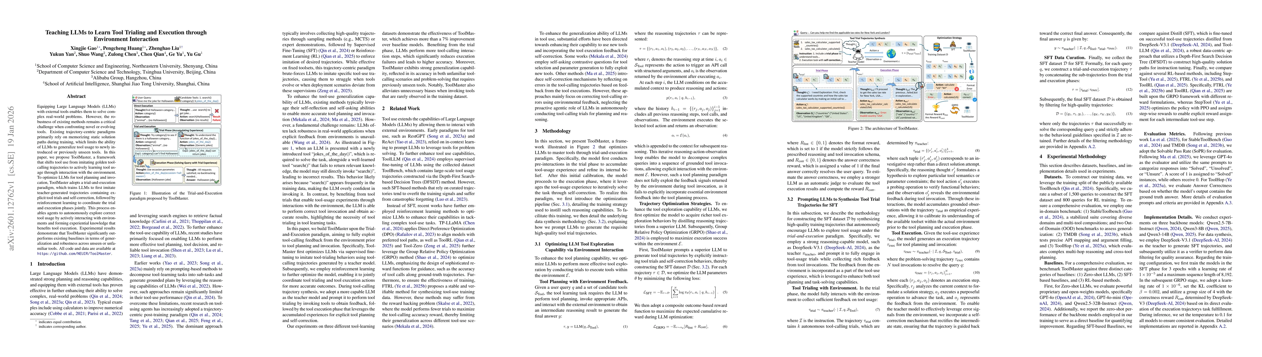 Thumbnail for Teaching LLMs to Learn Tool Trialing and Execution through Environment Interaction