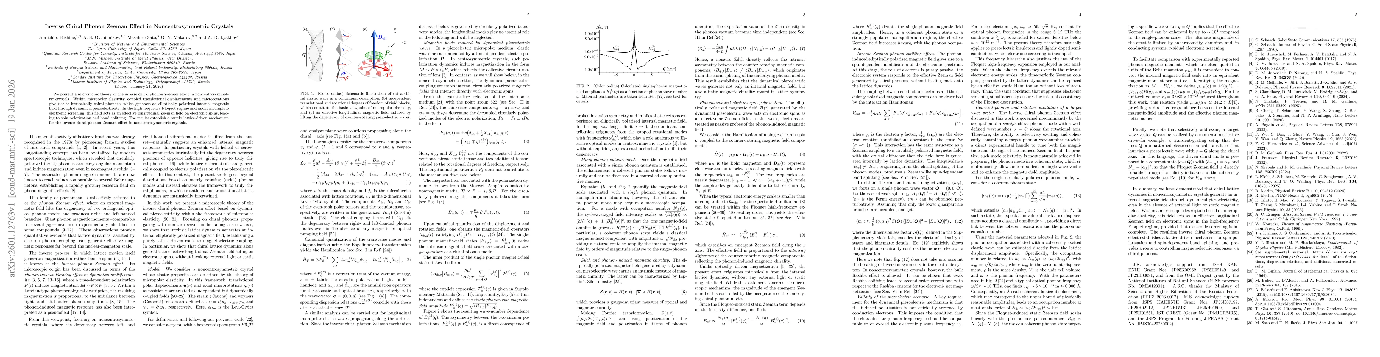 Thumbnail for Inverse Chiral Phonon Zeeman Effect in Noncentrosymmetric Crystals