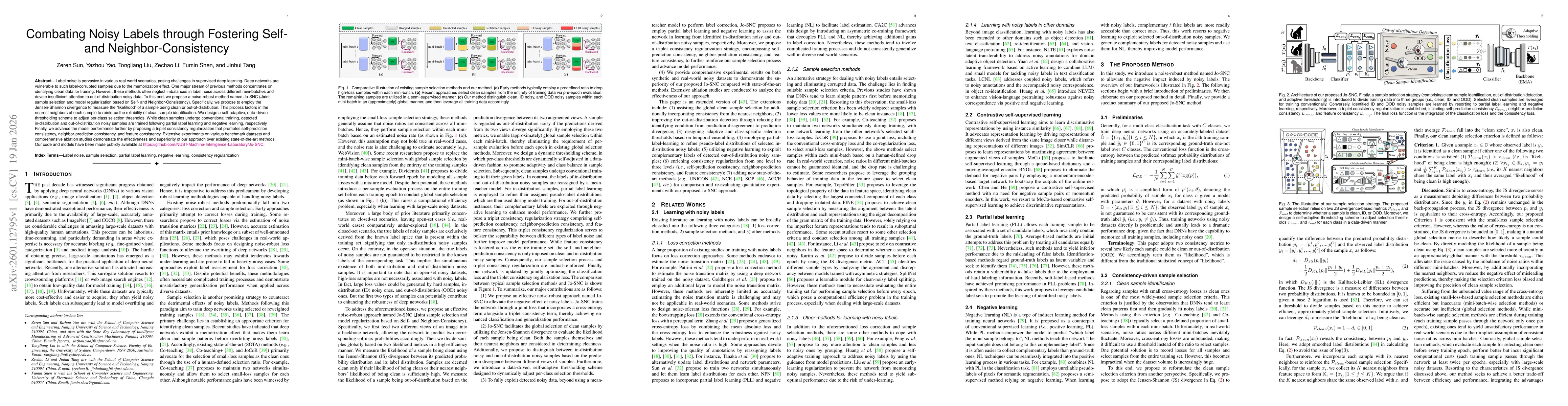 Thumbnail for Combating Noisy Labels through Fostering Self- and Neighbor-Consistency