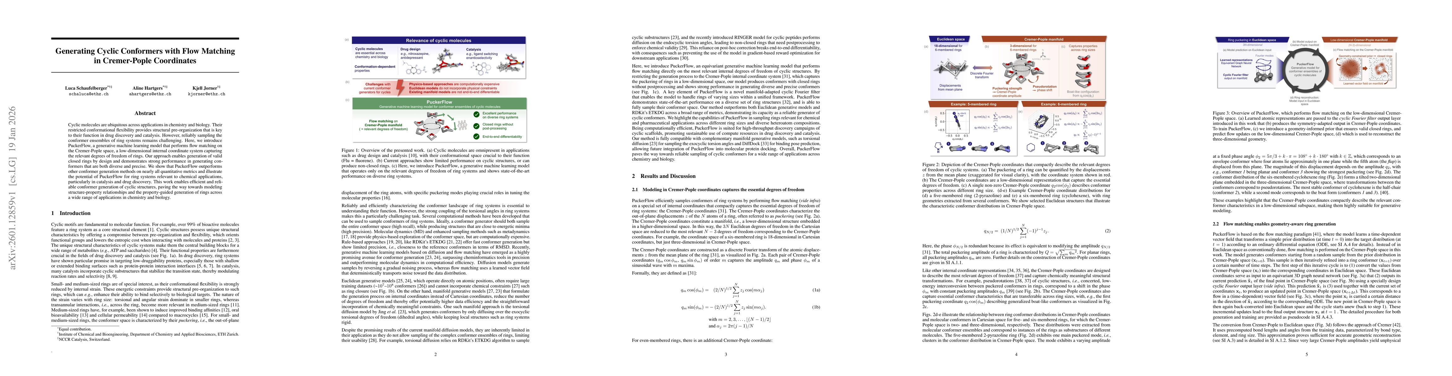 Thumbnail for Generating Cyclic Conformers with Flow Matching in Cremer-Pople Coordinates