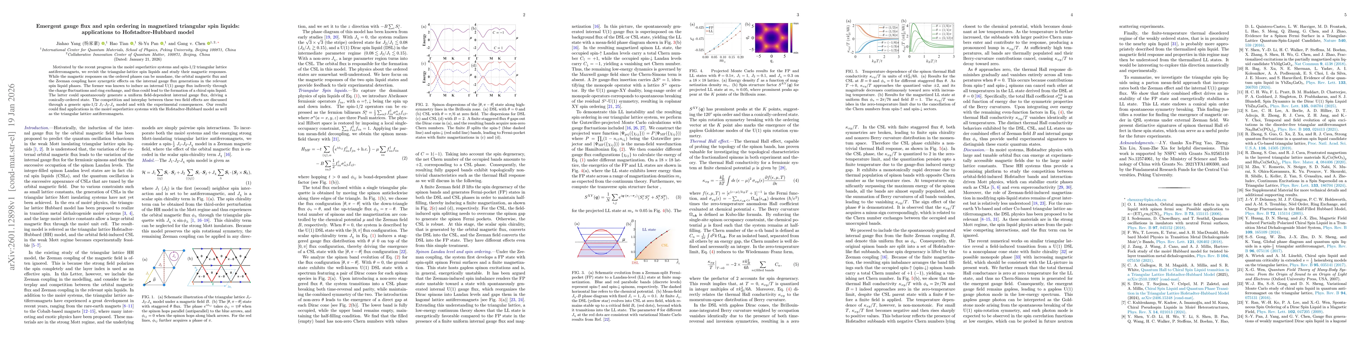 Thumbnail for Emergent gauge flux and spin ordering in magnetized triangular spin liquids: applications to Hofstadter-Hubbard model