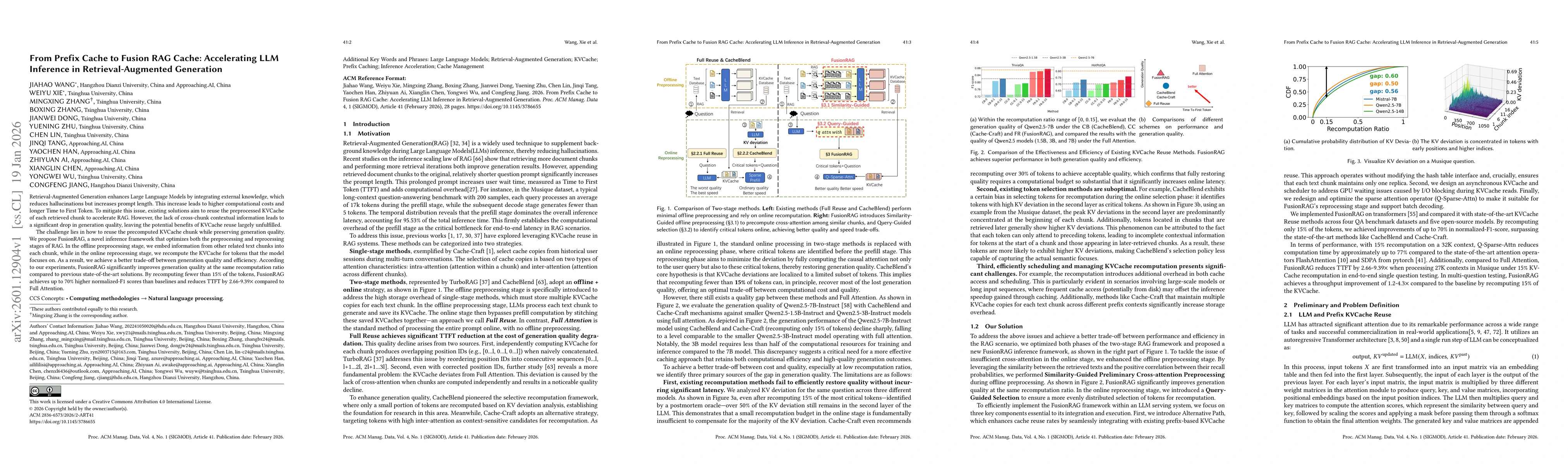 Thumbnail for From Prefix Cache to Fusion RAG Cache: Accelerating LLM Inference in Retrieval-Augmented Generation