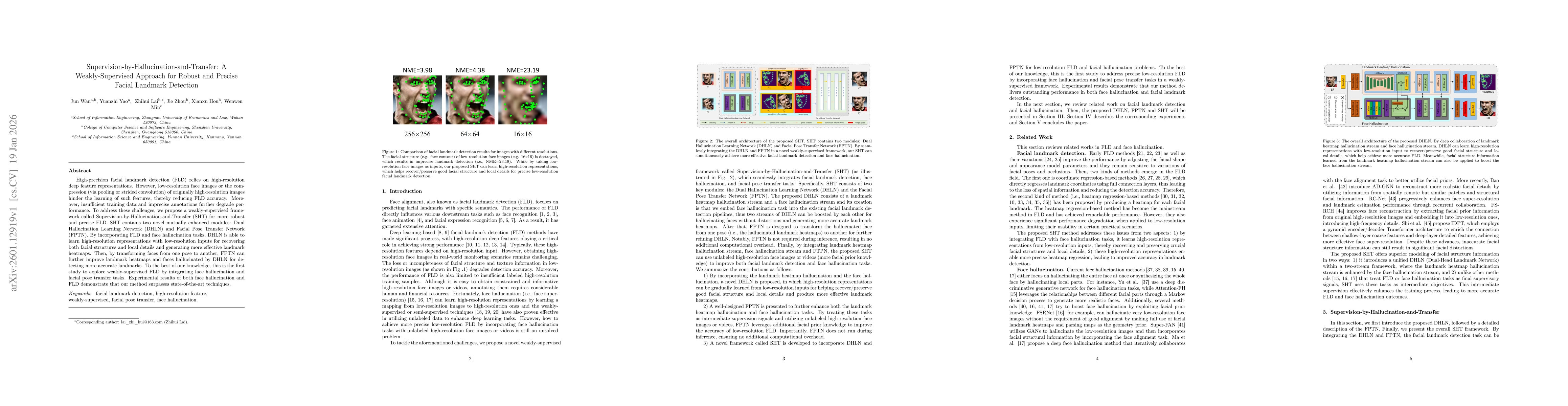 Thumbnail for Supervision-by-Hallucination-and-Transfer: A Weakly-Supervised Approach for Robust and Precise Facial Landmark Detection