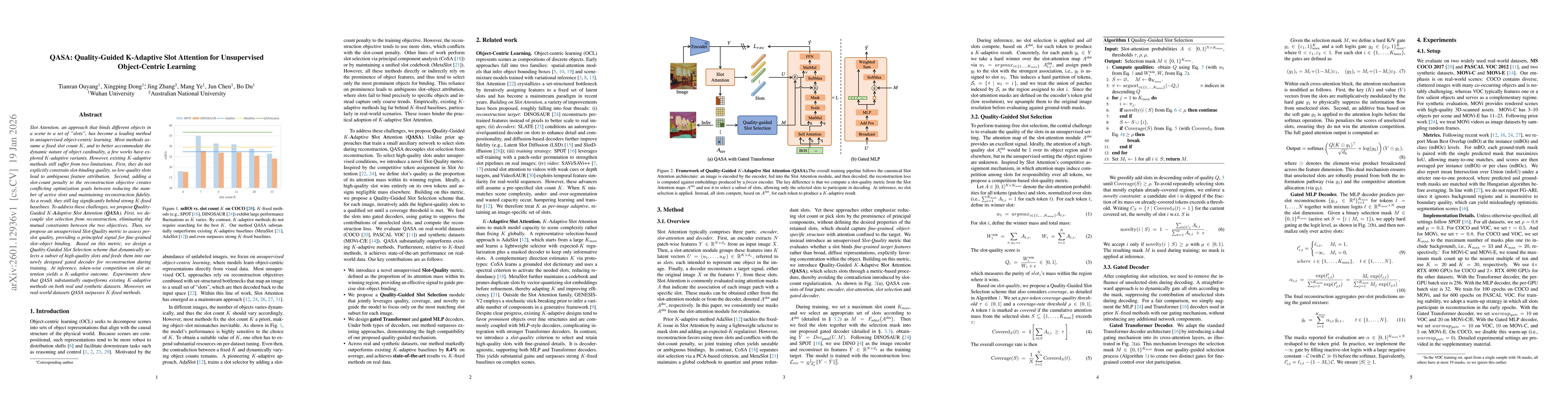 Thumbnail for QASA: Quality-Guided K-Adaptive Slot Attention for Unsupervised Object-Centric Learning