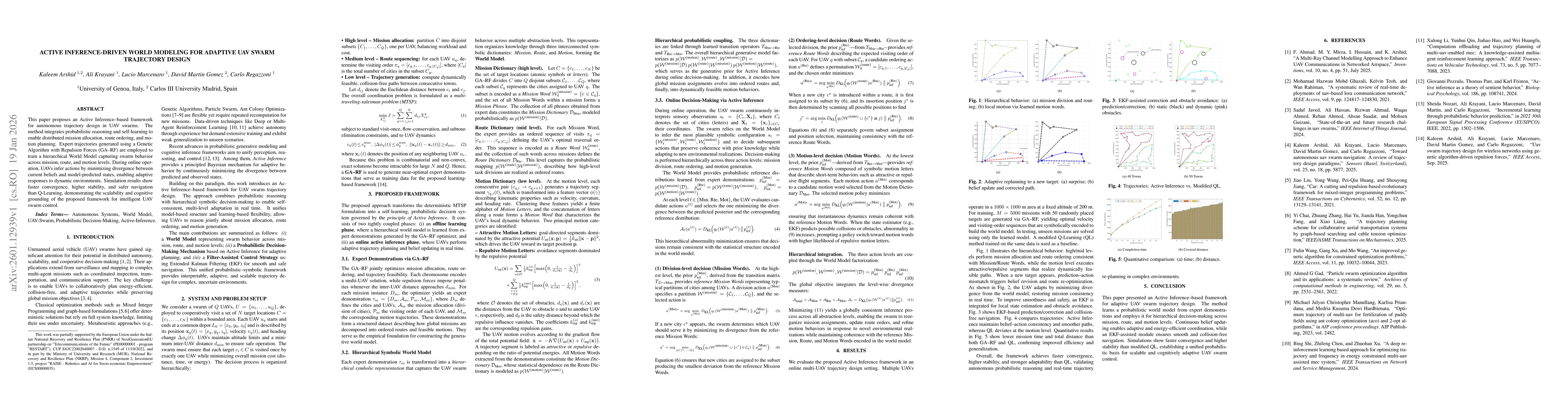 Thumbnail for Active Inference-Driven World Modeling for Adaptive UAV Swarm Trajectory Design