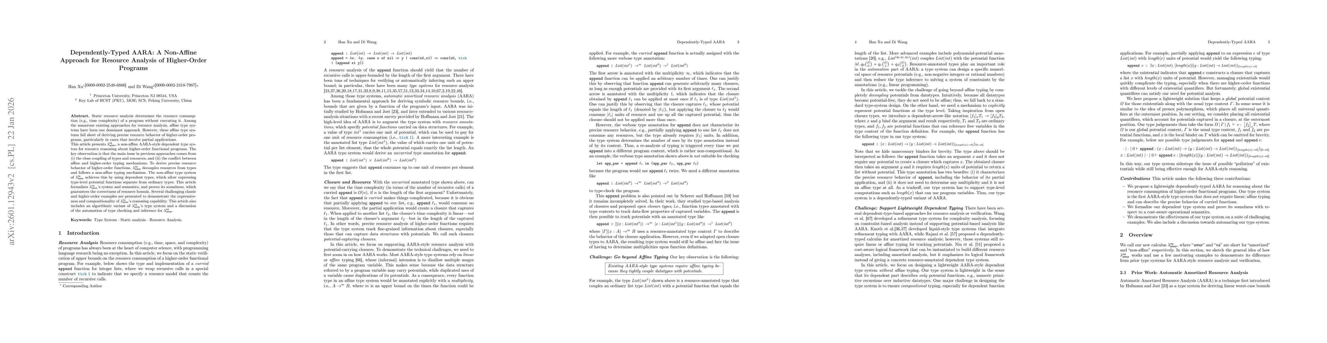 Thumbnail for Dependently-Typed AARA: A Non-Affine Approach for Resource Analysis of Higher-Order Programs