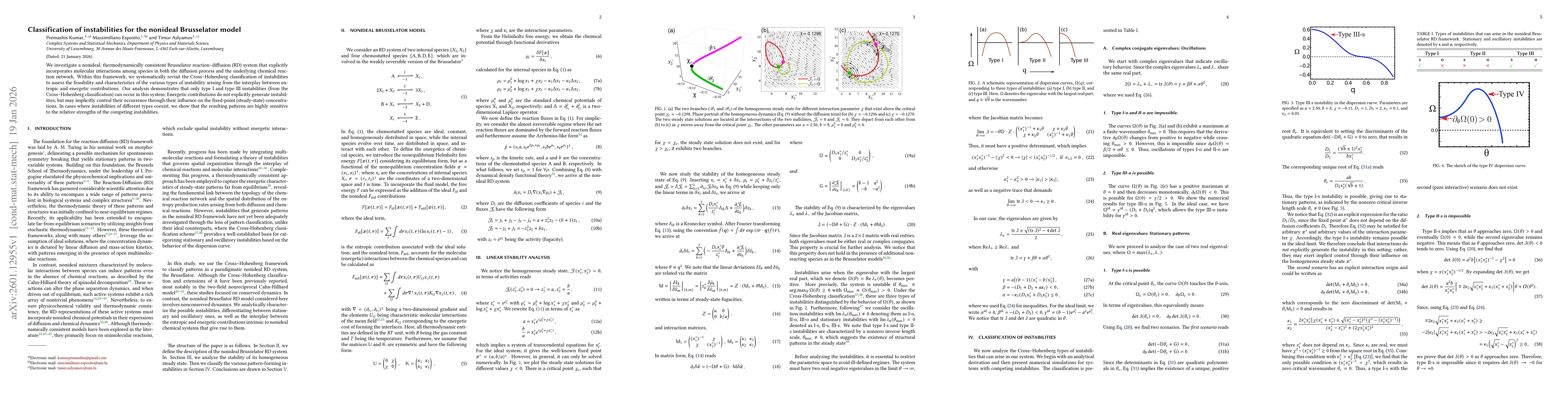 Thumbnail for Classification of instabilities for the nonideal Brusselator model