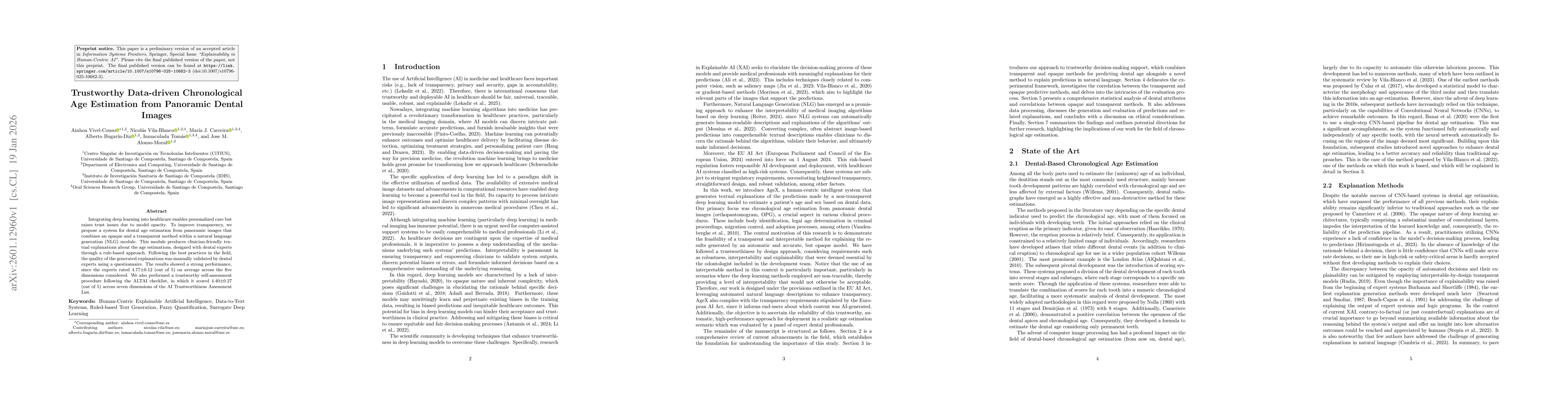 Thumbnail for Trustworthy Data-driven Chronological Age Estimation from Panoramic Dental Images