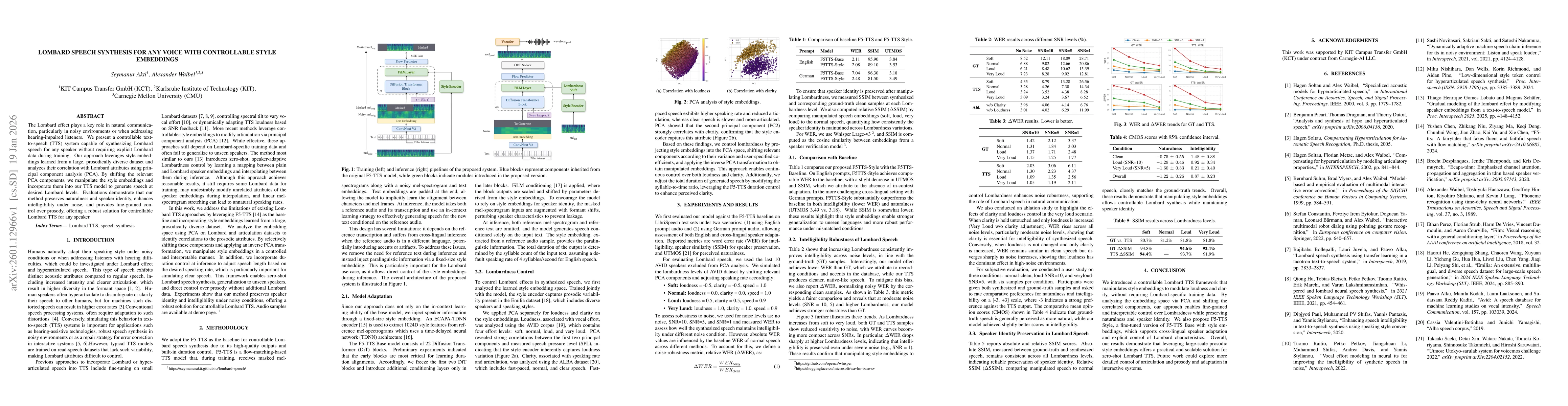 Thumbnail for Lombard Speech Synthesis for Any Voice with Controllable Style Embeddings