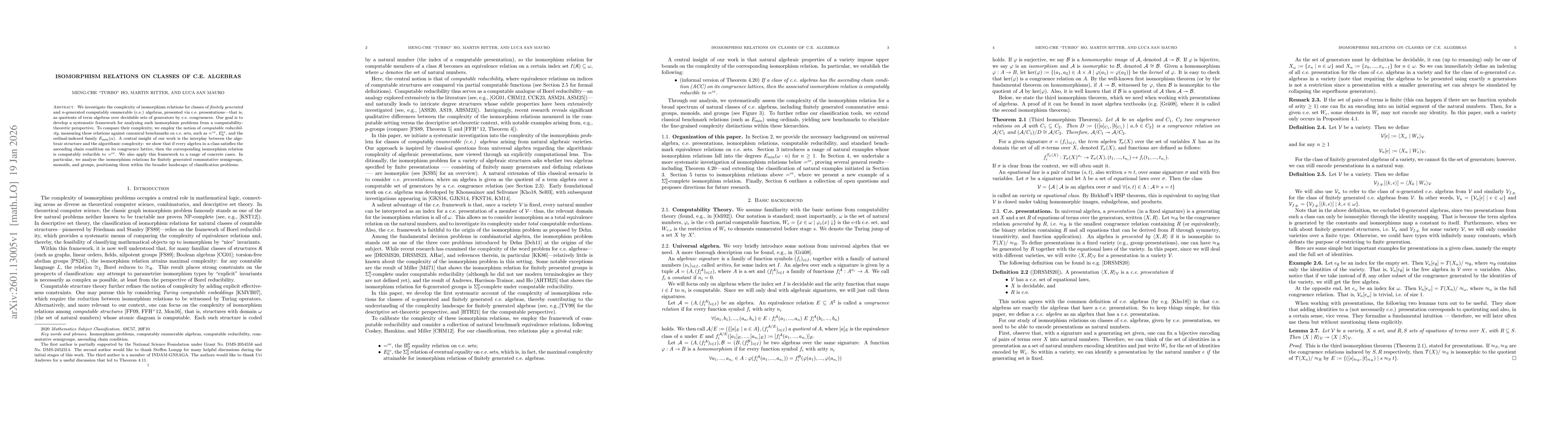 Thumbnail for Isomorphism relations on classes of c.e. algebras