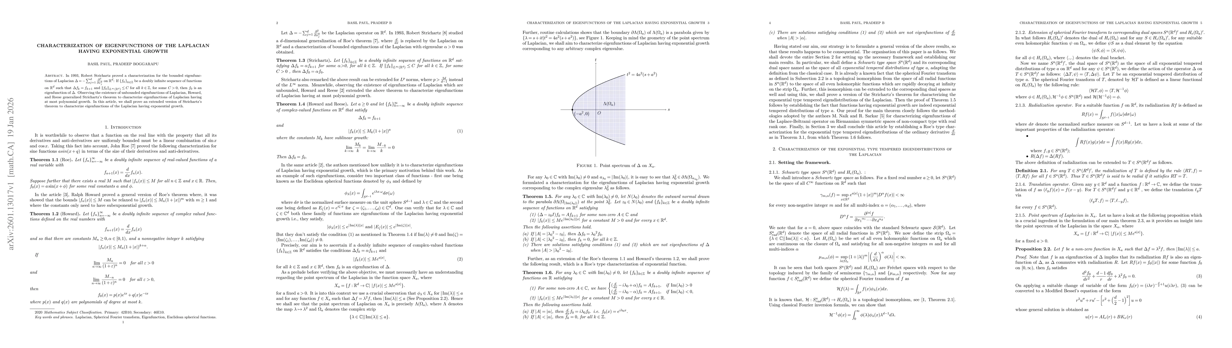 Thumbnail for Characterization of eigenfunctions of the Laplacian having exponential growth