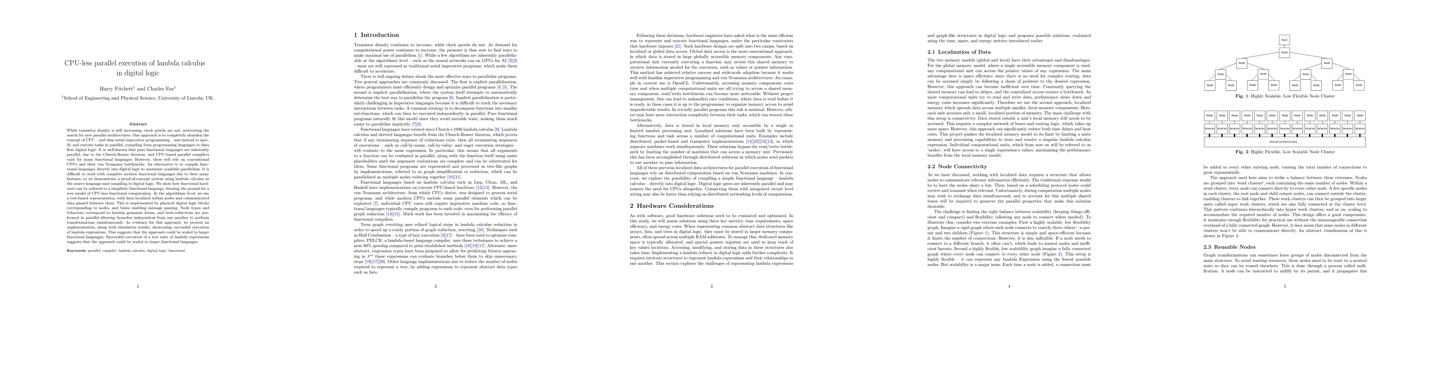 Thumbnail for CPU-less parallel execution of lambda calculus in digital logic