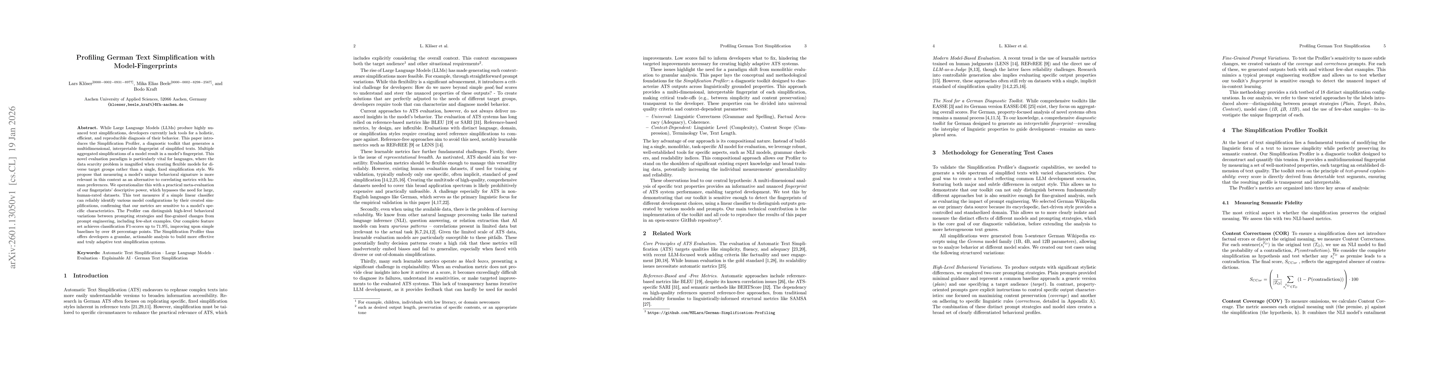 Thumbnail for Profiling German Text Simplification with Interpretable Model-Fingerprints