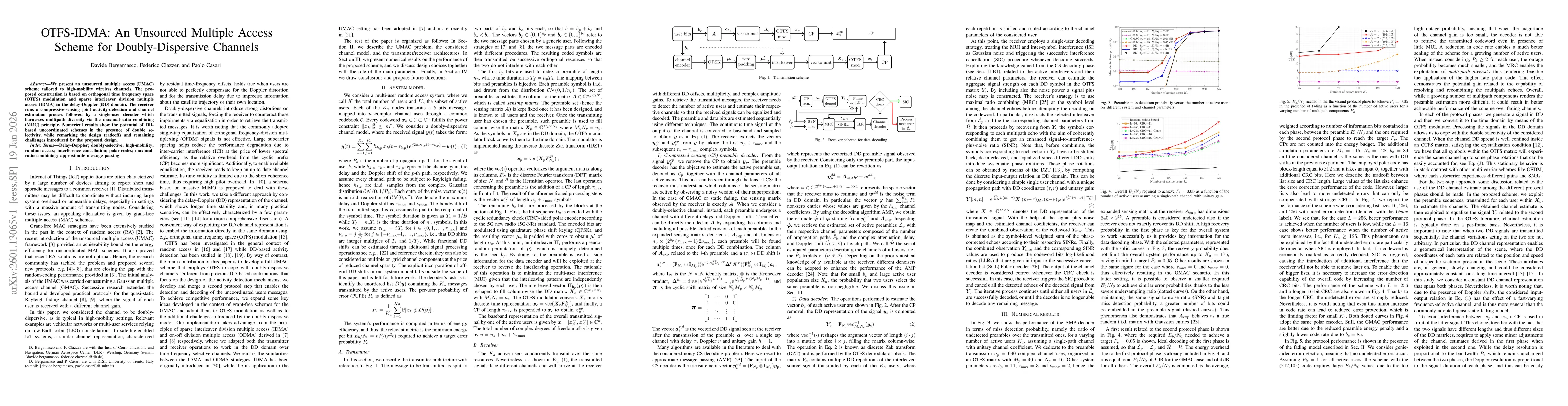 Thumbnail for OTFS-IDMA: An Unsourced Multiple Access Scheme for Doubly-Dispersive Channels
