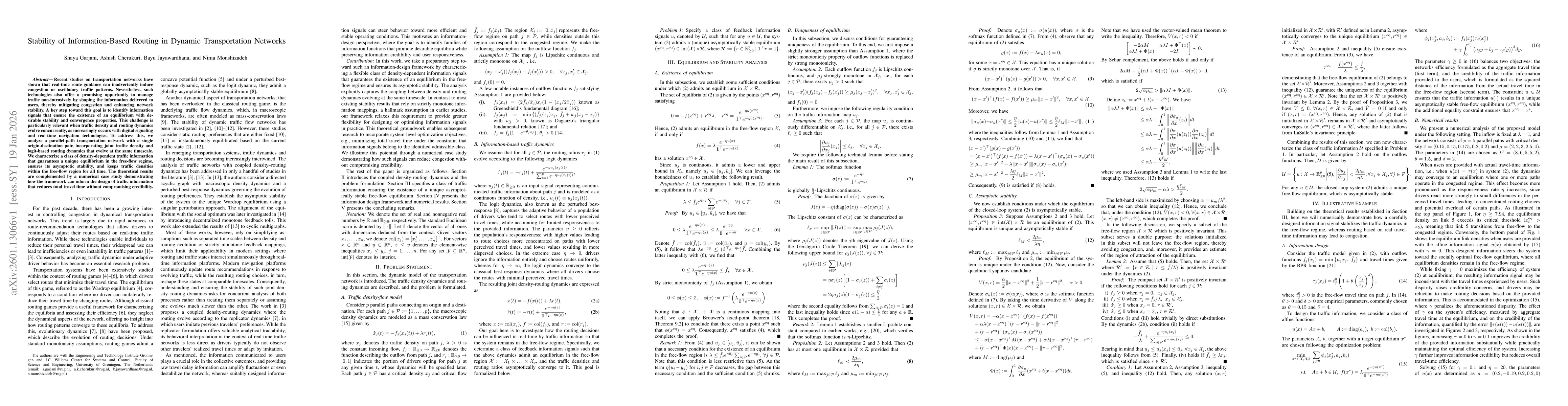 Thumbnail for Stability of Information-Based Routing in Dynamic Transportation Networks