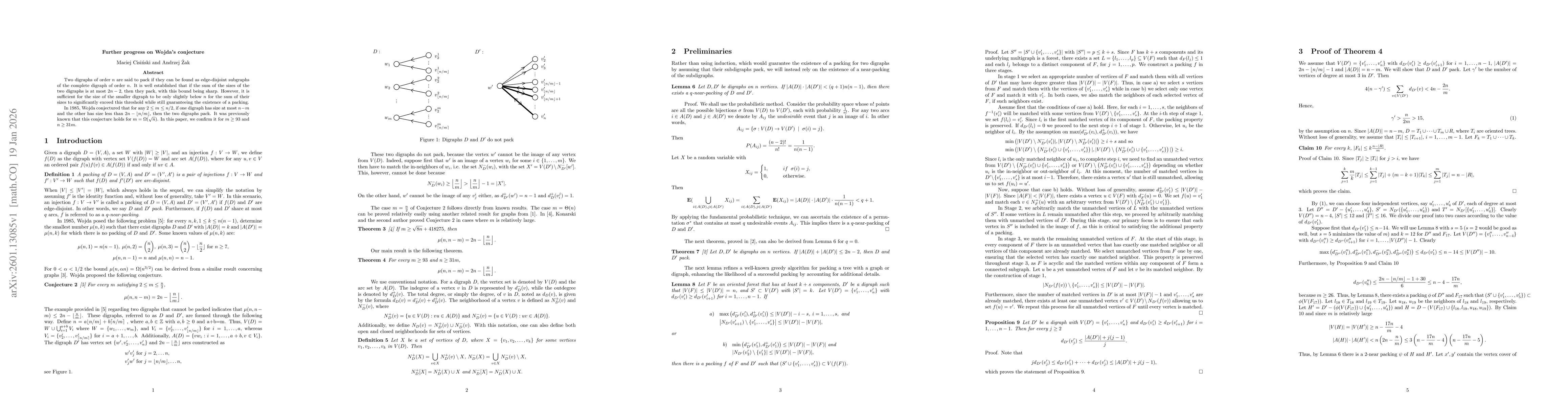 Thumbnail for Further progress on Wojda's conjecture