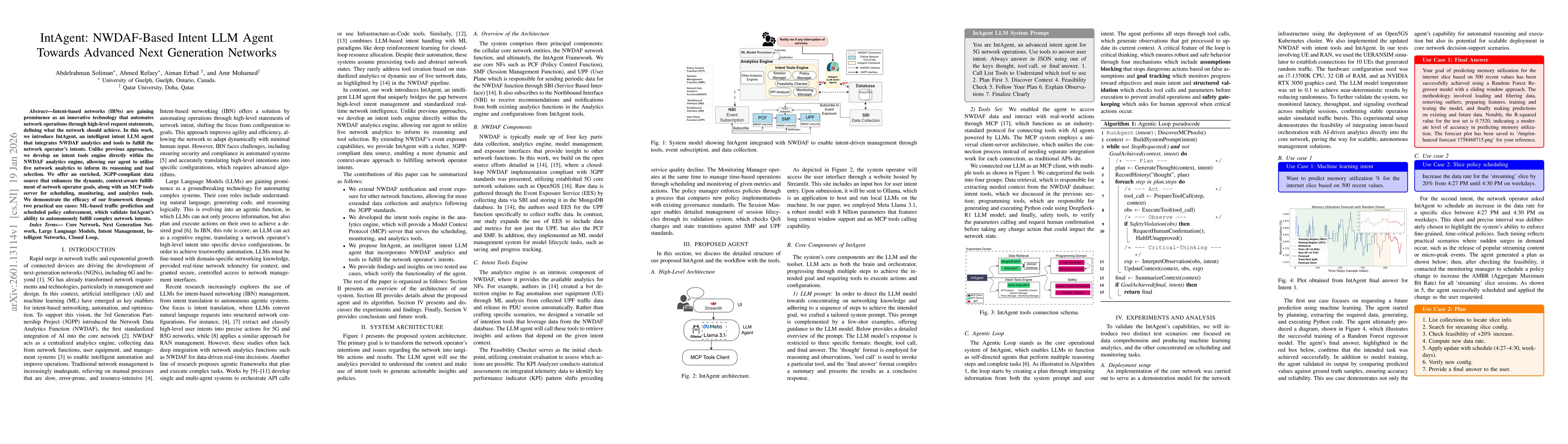 Thumbnail for IntAgent: NWDAF-Based Intent LLM Agent Towards Advanced Next Generation Networks