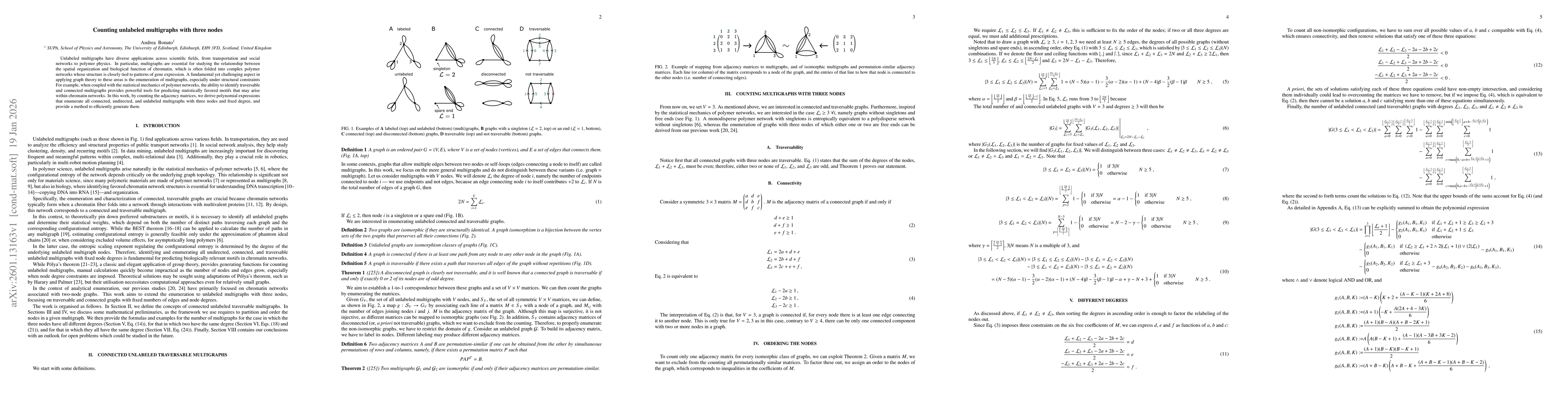 Thumbnail for Counting unlabelled multigraphs with three nodes