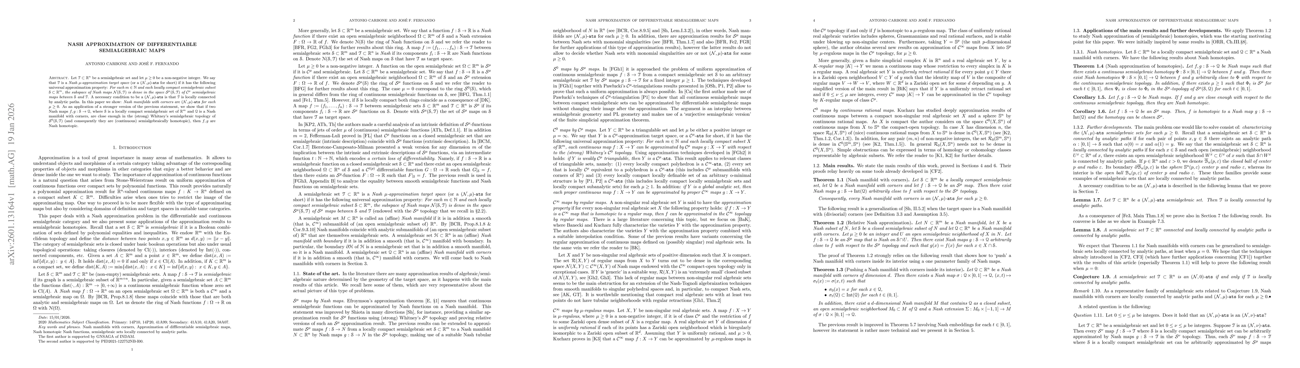 Thumbnail for Nash approximation of differentiable semialgebraic maps