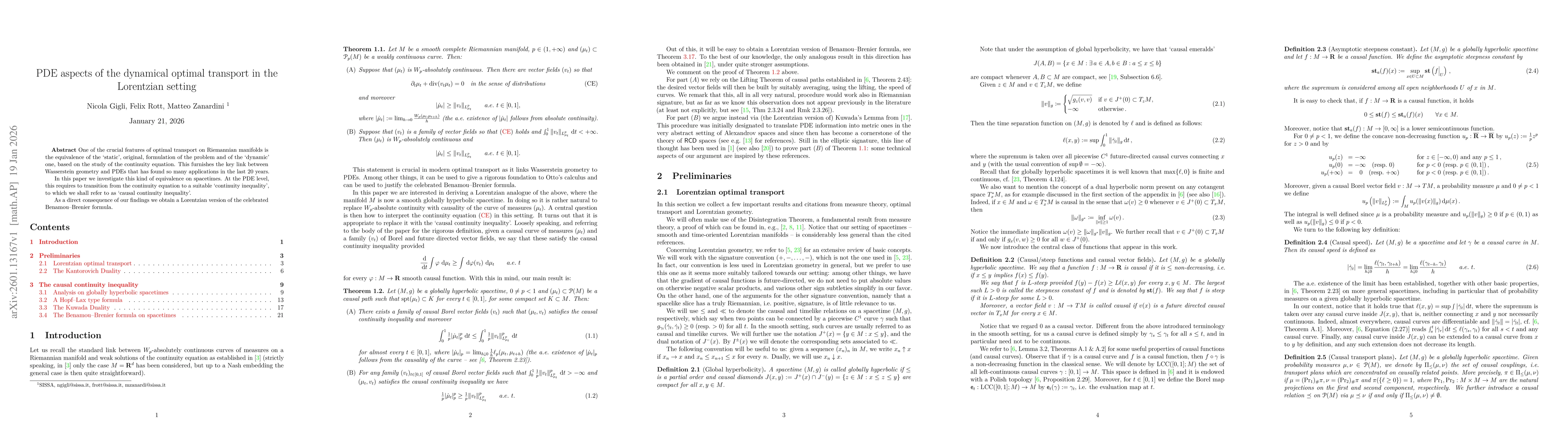 Thumbnail for PDE aspects of the dynamical optimal transport in the Lorentzian setting