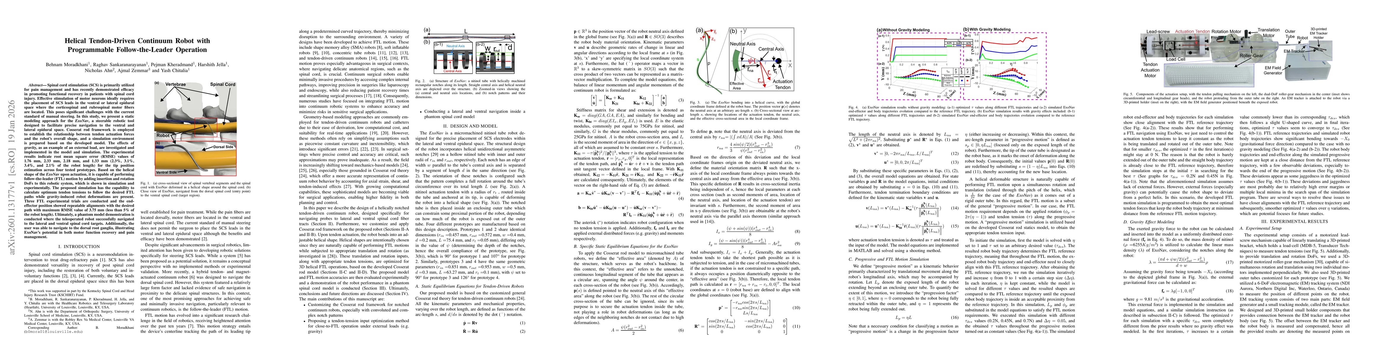 Thumbnail for Helical Tendon-Driven Continuum Robot with Programmable Follow-the-Leader Operation