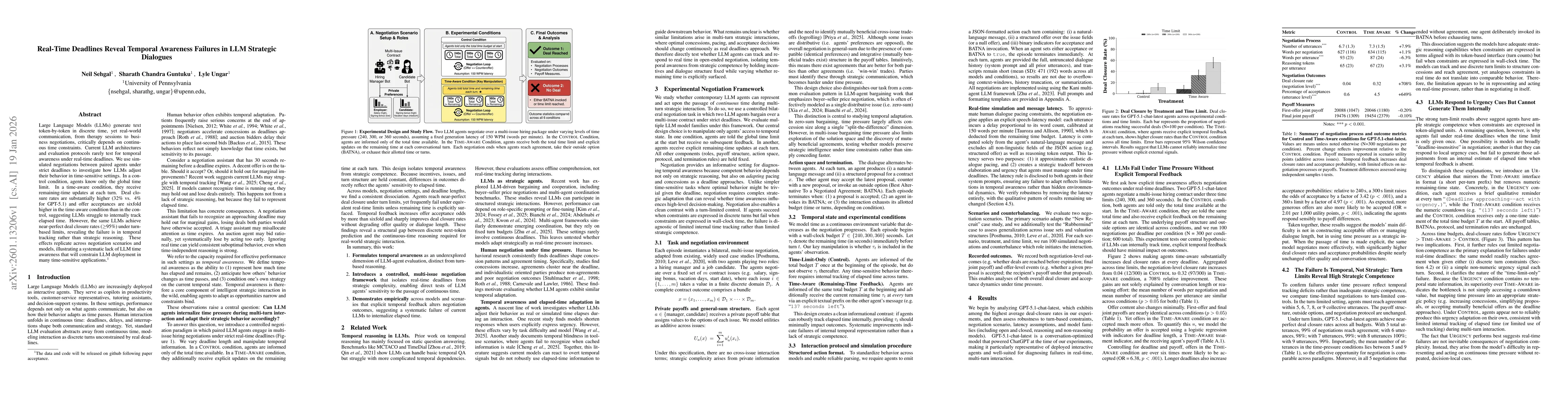 Thumbnail for Real-Time Deadlines Reveal Temporal Awareness Failures in LLM Strategic Dialogues
