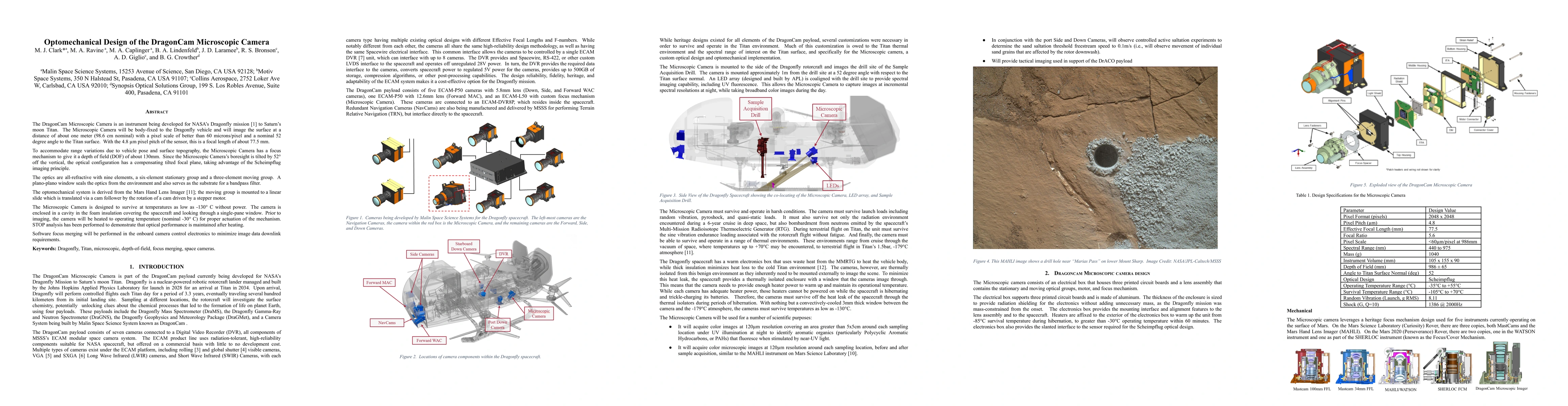 Thumbnail for Optomechanical design of the DragonCam microscopic camera