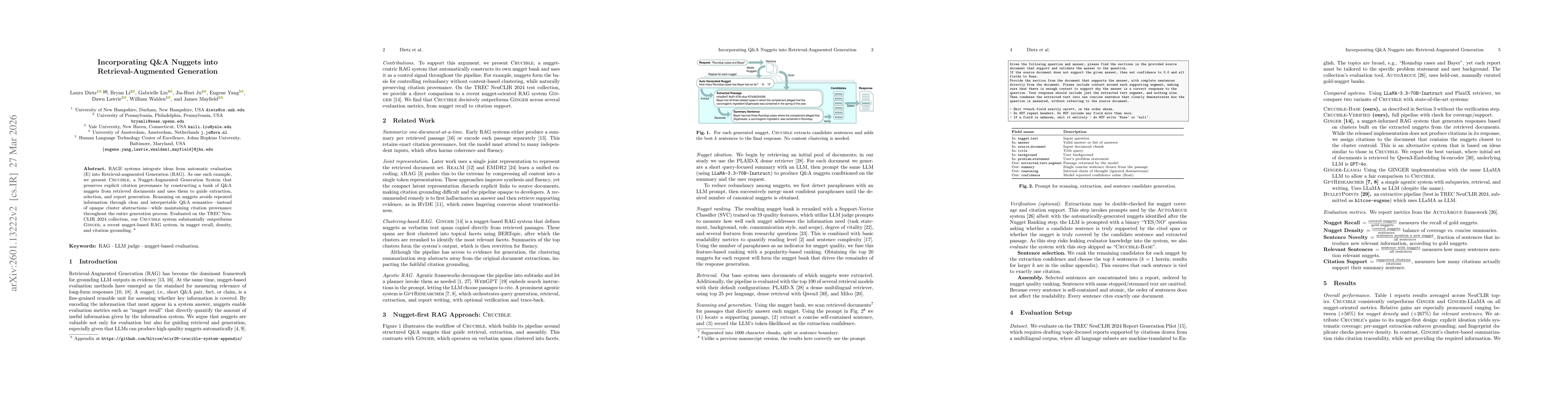 Thumbnail for Incorporating Q&A Nuggets into Retrieval-Augmented Generation