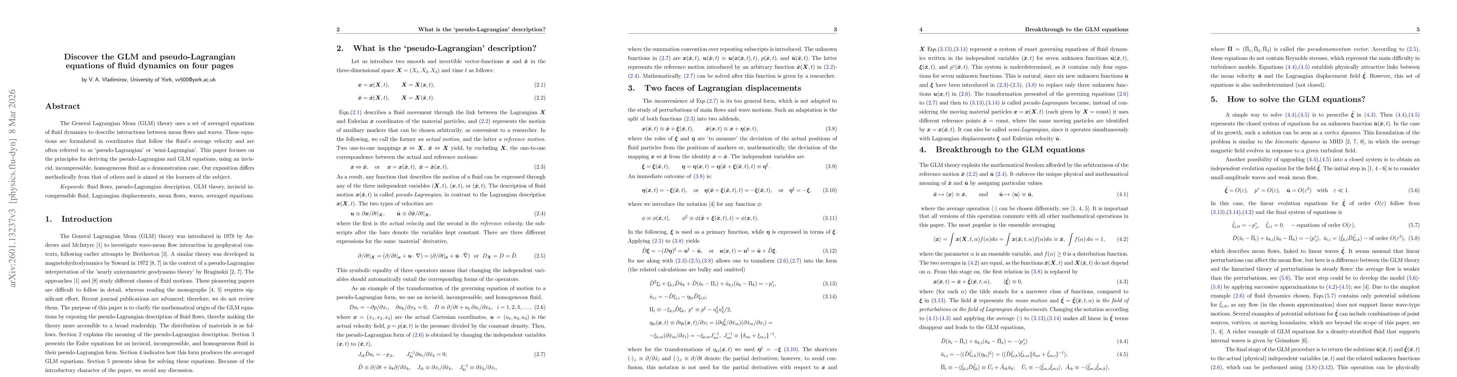 Thumbnail for Discover the GLM theory on four pages