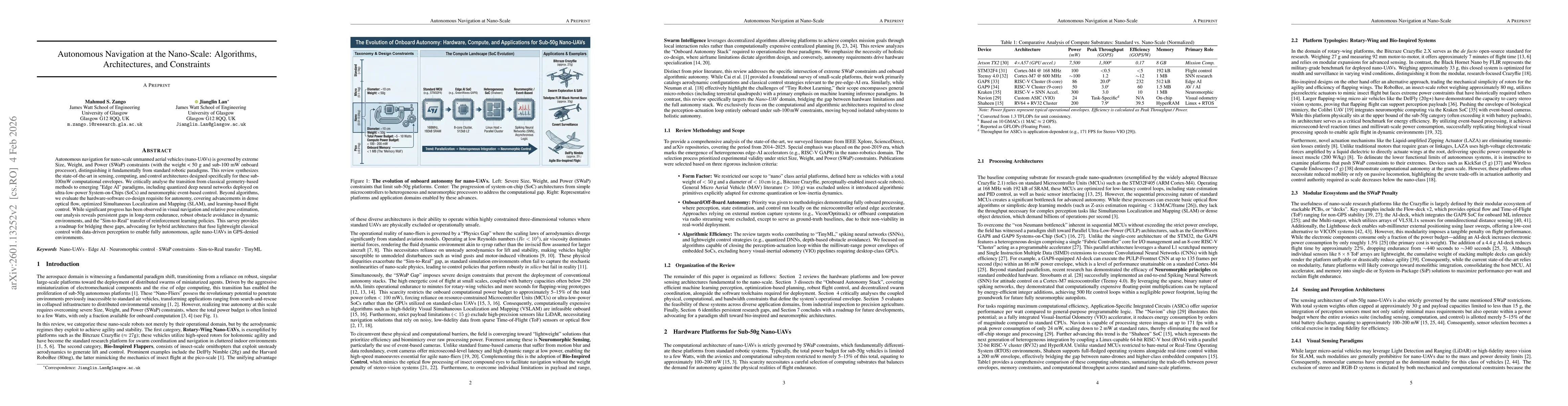 Thumbnail for Autonomous Navigation at the Nano-Scale: Algorithms, Architectures, and Constraints
