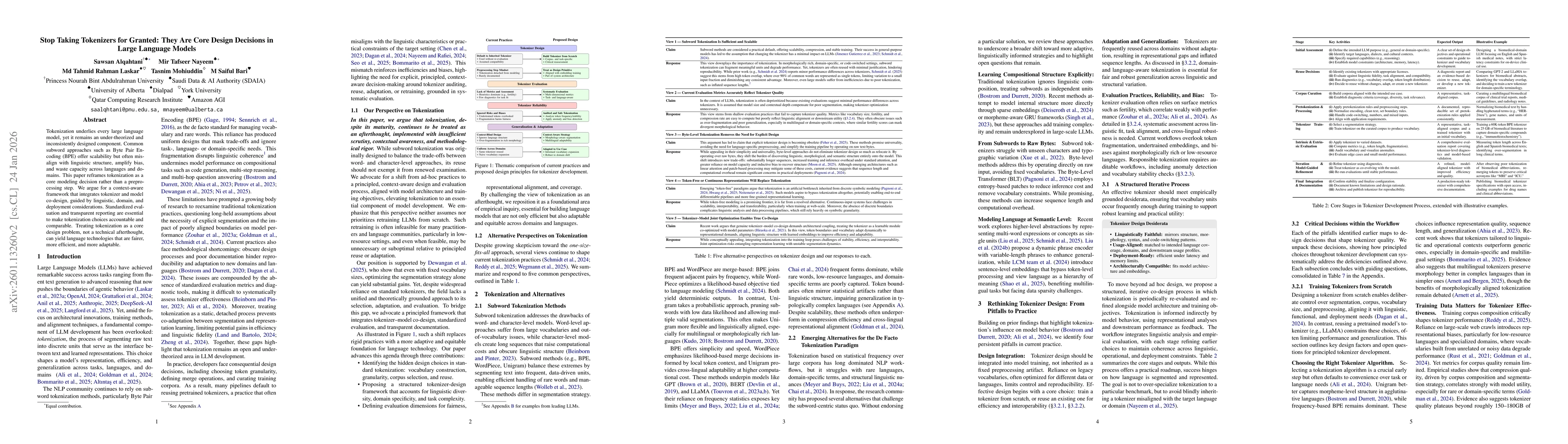 Thumbnail for Stop Taking Tokenizers for Granted: They Are Core Design Decisions in Large Language Models