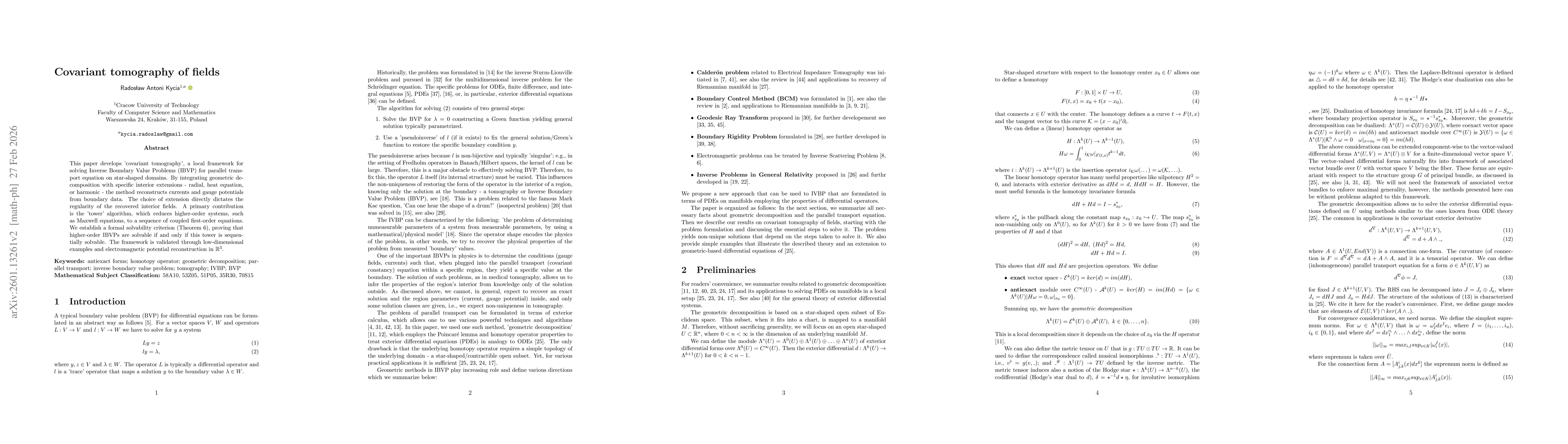 Thumbnail for Covariant tomography of fields