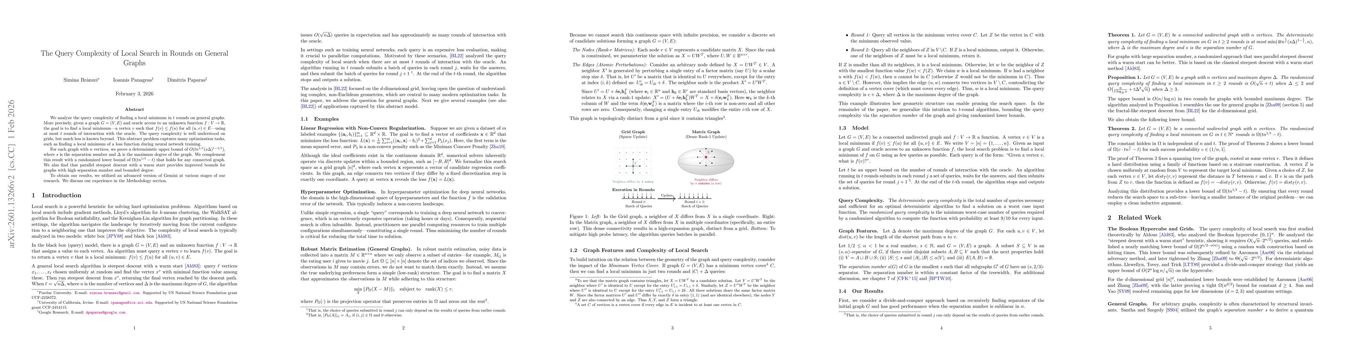 Thumbnail for The Query Complexity of Local Search in Rounds on General Graphs
