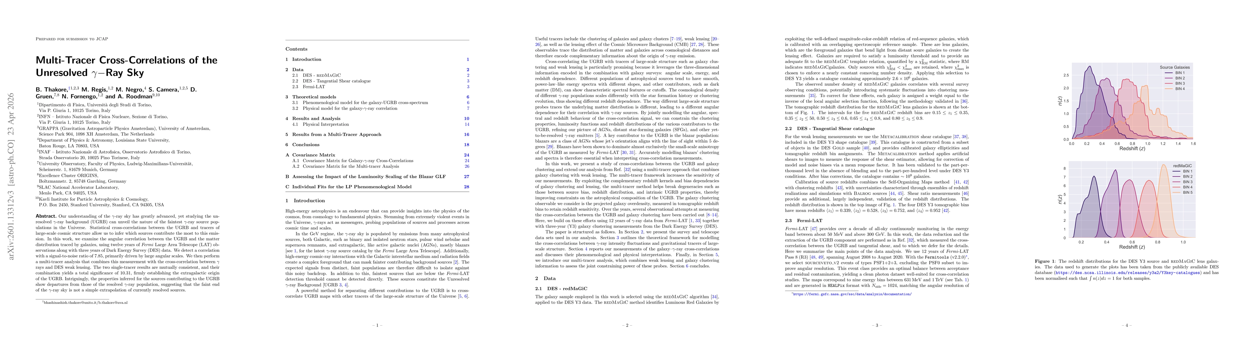 Thumbnail for Multi-Tracer Cross-Correlations of the Unresolved $γ$-Ray Sky