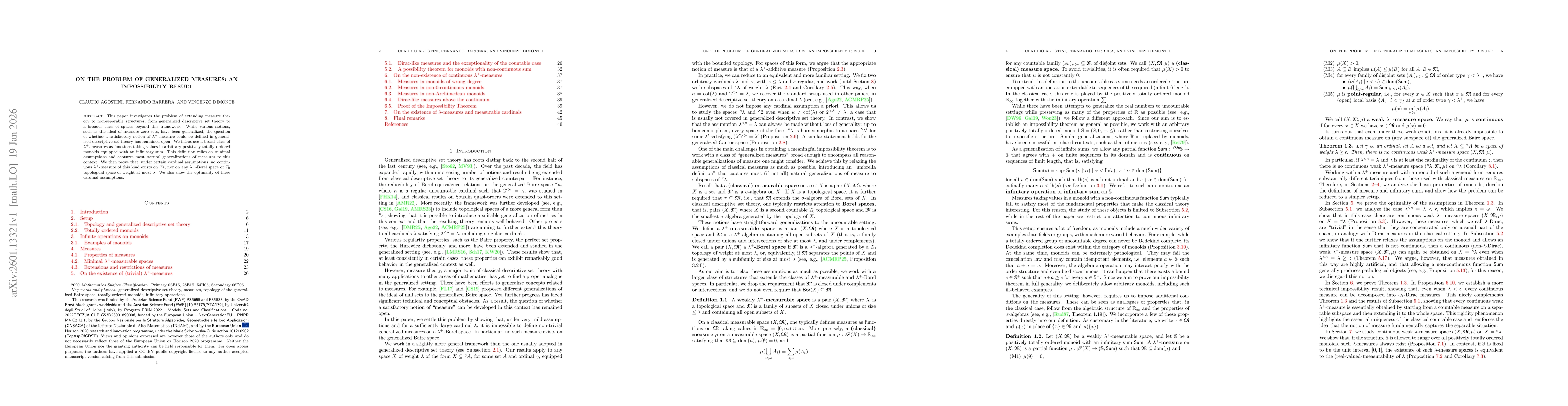 Thumbnail for On the problem of generalized measures: an impossibility result